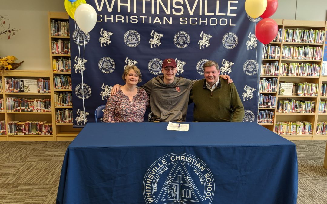 Justin Vander Baan signs National Letter of Intent with Boston College