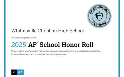 Whitinsville Christian School Named to Advanced Placement School Honor Roll