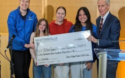 Whitinsville Christian Makes Donation at Tree of Life